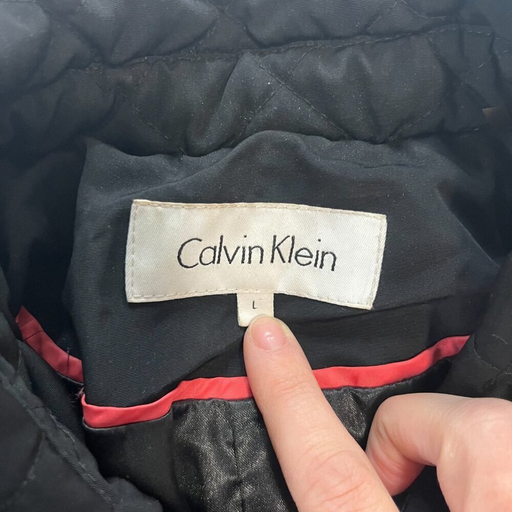 Calvin Klein Solid Black Quilted Lightweight Jack… - image 5